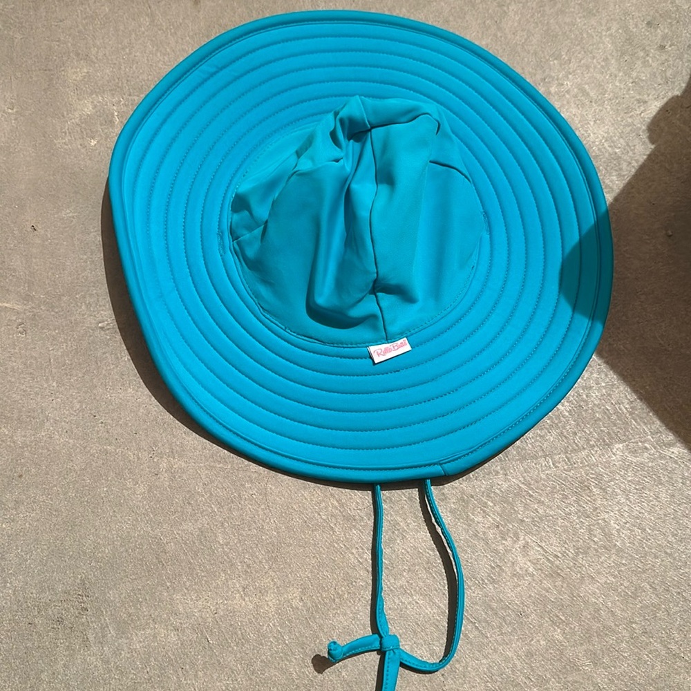 Rufflebutts swim hat aqua